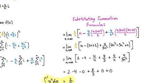 Video 23 - 4.3 Riemann Sums and Definite Integrals