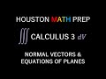 Understanding Normal Vectors and Equations of Planes