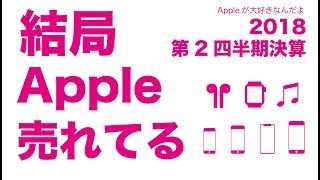 2018年1月から3月・Apple製品は結局よく売れていた（2018年第2四半期決算発表）
