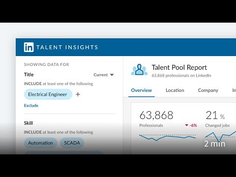 Create a Talent Pool Report in LinkedIn Talent Insights