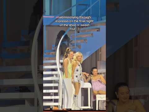 Sabrina Starts Crying At End Of Final Concert