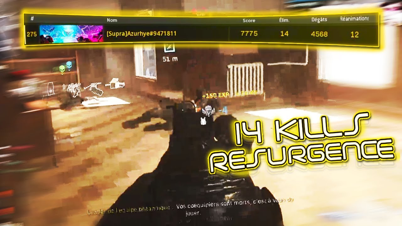 JE BATS MON RECORD DE KILLS EN RESURGENCE (14 KILLS) - YouTube