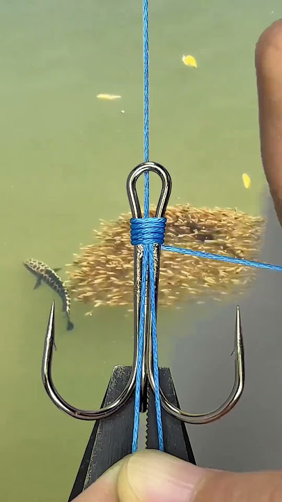 Download lagu Cách buộc lưỡi 3 tiêu câu cá mè, cá nheo - treble hooks #fishing #shorts #8