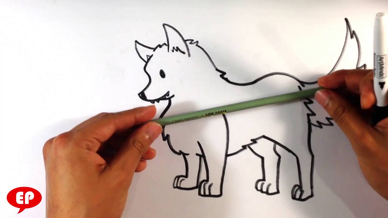 How To Draw A Wolf Cute Easy Pictures To Draw