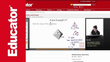Geometry: Volume of Pyramids and Cones