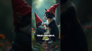 Felix Uncovers the Gnome's Secret Magic #cat #animals #shorts