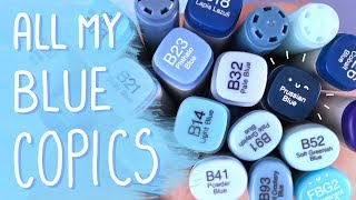 BLUE COPICS! 💙 Happy Little Swatches ~ KiraKiraDoodles