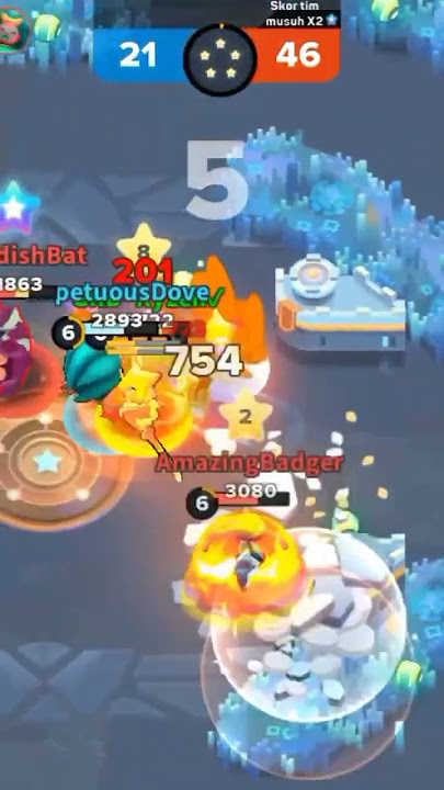 Heroes strike - Superstar 4v4 mode use Hero gosei auto to chase the score of the enemy team #heroes