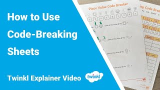 How to Use Code-Breaking Sheets