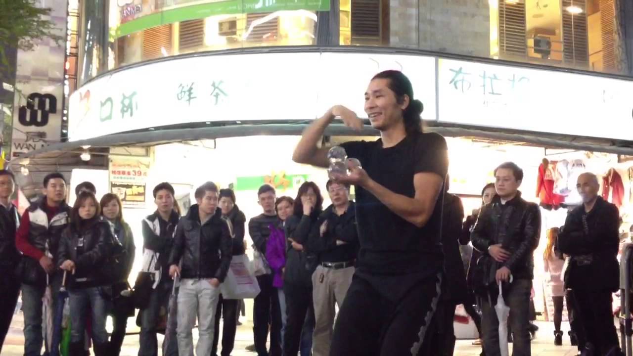 Yogi Busking in Xi Men Ting, Taipei