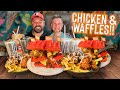 Hundreds Have Failed BIRD’s Fried Chicken and Waffles Burger Challenge in London, England!!
