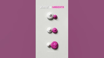 Aesthetic Color Mixing: Magenta to Pink 💗🎨 || #art #colormixing #satisfying #shorts
