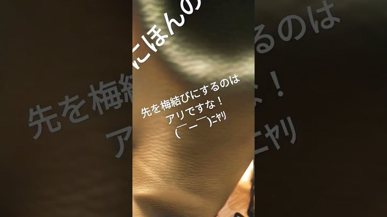 蝶々みたい ー ﾆﾔﾘ 紐の先は梅結び 案 Youtube