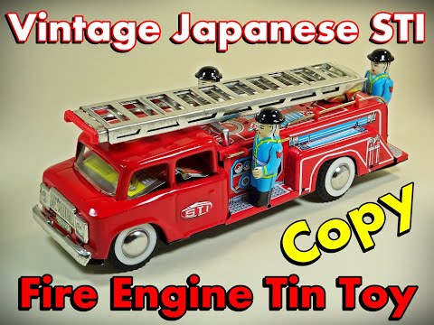 マスダヤブリキ　電動【FLAG FIRE ENGINE】※動作品 マスダヤブリキ 電動【FLAG FIRE ENGINE】※動作品