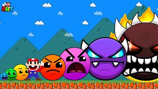 8Bit Animation: Geometry Dash Difficulty Faces but All Fire in the Hole in Super Mario Bros.