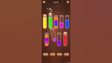 Color Water Sort Woody Puzzle Level 45 Walkthrough Solution Android/iOS