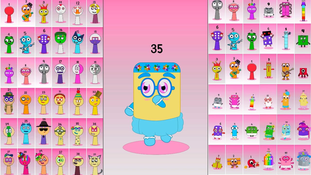 Numberblocks Sprunki Evolution Show (1 - 100): Baby → Adult → Animation | Sprunki Animation
