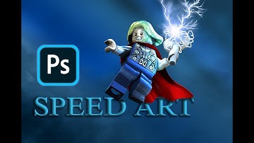 THOR, Photoshop speed art - Lego Thor / photoshop manipulation
