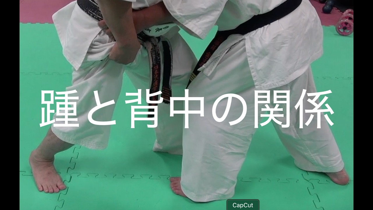 踵と背中の関係