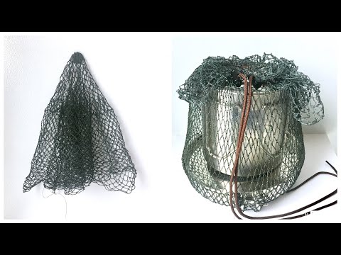 SURVIVAL FISHING LINE CROCHET NET AND BAG 