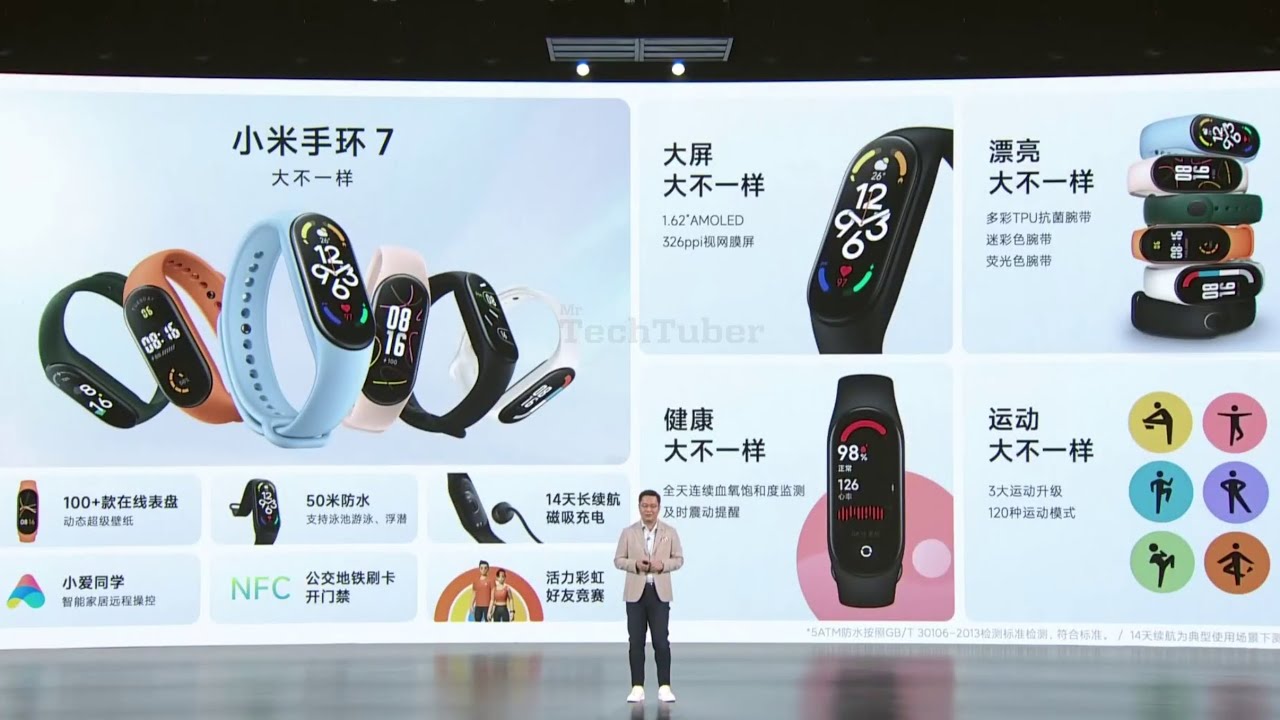 Xiaomi Mi Band 7 (2022) - Full Launch Event | Xiaomi Smart Band - Smartband Review