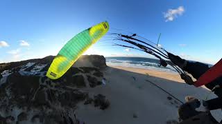 urban paragliding- miniwing fun at the beach