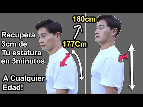 Crecer 3cm de Estatura en solo 3 minutos | A cualquier edad!