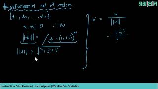 Orthogonal Set of Vectors | Stat H 103 - Linear Algebra