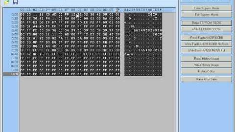 ULTIMA I/O TERMINAL tool program demonstartion read SID801A eeprom and history