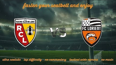 Lens vs Lorient | Ligue 1 | 2 Nov 2025 | 🏆 Top Difficulty | 🔇 No Commentary