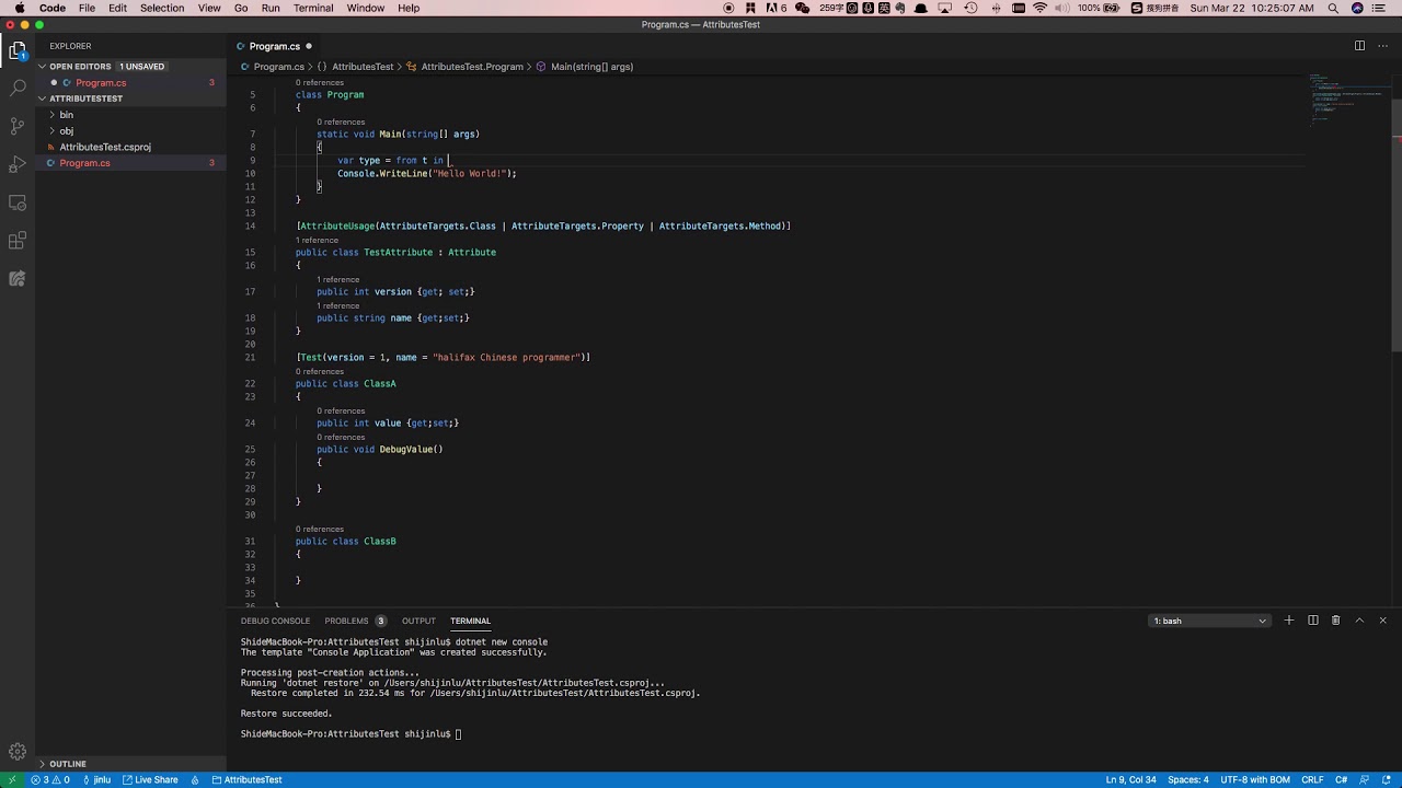 c# Attributes 用法 - YouTube