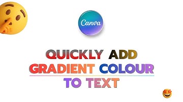 How to Easily Add Gradient Colour to Text in Canva | No App Needed