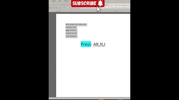 Convert Data Into table | shortcut to make table in ms word | ms word tips