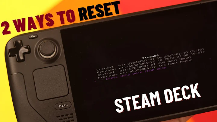 Two Ways to Factory Reset Your Steam Deck!