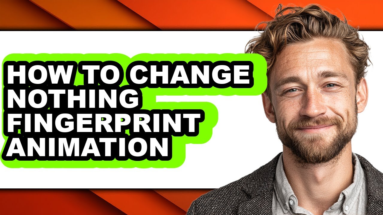 How to Change Nothing Fingerprint Animation (easy Method) - YouTube