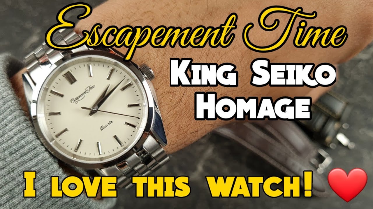 🌟Escapement Time King Seiko Homage 🌟 Review / Strap changes |The Watcher  - YouTube