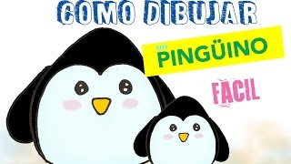 Como Dibujar Un Pingüino Dibujo Facil Para Niños