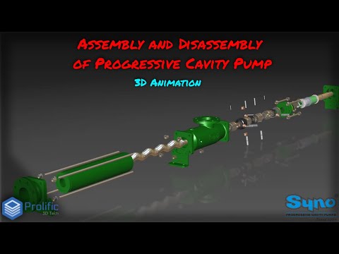 Progressive Cavity Pump | Slurry Pump | Assembly and Disassembly | 3D Animation – 3D animation by Prolific 3D Tech