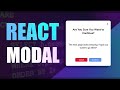 Modal in ReactJS - Code a React Modal Tutorial using Hooks