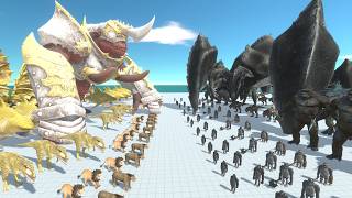 Giant Ape Monster Army vs Giant Spider Monster Army - Which Titan Team Will Win? screenshot 1