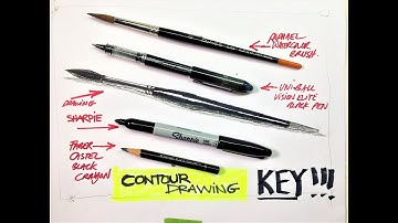 Contour Drawing a Watercolor Brush - with Chris Petri