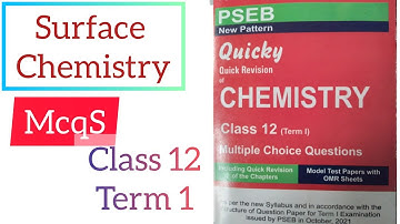surface chemistry from unimax class 12 term 1 mcqs #pseb #psebboardexam #term1