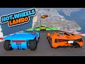 Lamborghini vs Hot Wheels Arabalar Hızlandırıcılı Uçma Parkurunda - GTA 5