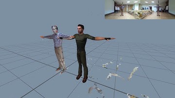 Sample Dual Azure Kinect 180 Degree Project: Walk, NFOV mode