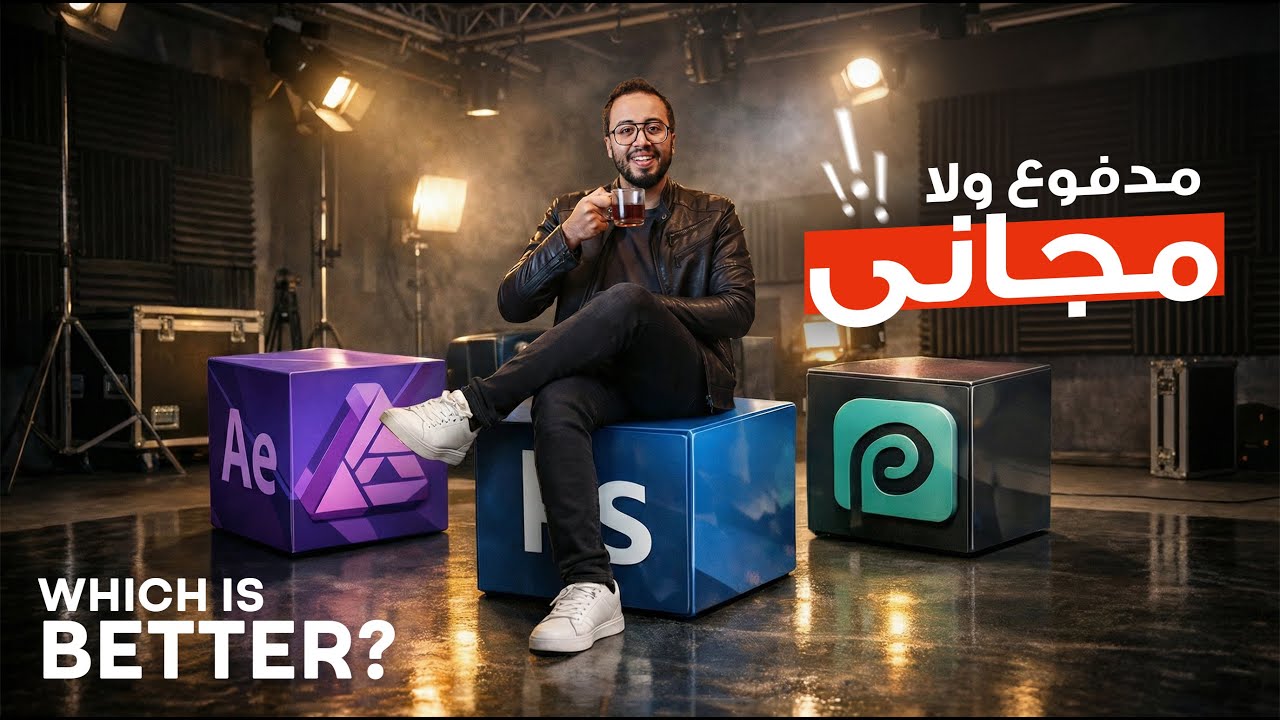 الفروقات هتصدمك photoshop vs affinity vs photopea