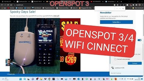 OPENSPOT 3 - First Time Wifi Connect
