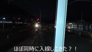 JR西日本 琵琶湖線 山科駅 ほぼ同じ入線する223系