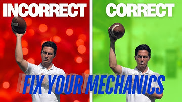 How To Fix Your Throwing Mechanics Quickly | Quarterback Mechanics Video #quarterbacktraining