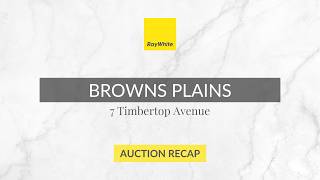 7 Timbertop Avenue, Browns Plains, QLD 4118 | Auction Recap
