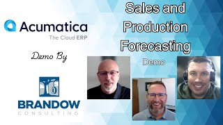 Acumatica Sales and Production Forecasting Demo